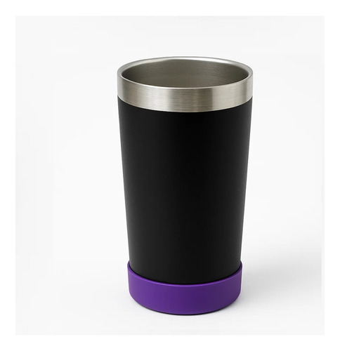 Copo Térmico Inox 473ml Com Base De Silicone E Tampa Abridor
