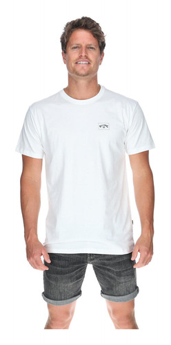 Polera M/c Hombre Stacked Arch Ss Blanco