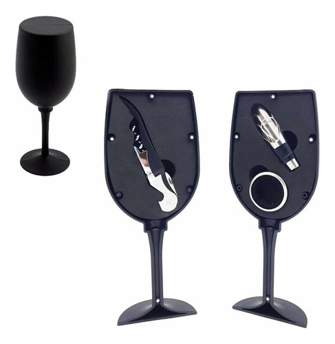 Kit Accesorios Para Vino Copa Imantada