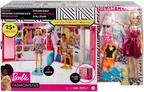 Comprar Barbie Muñeca Y Dream Closet Armario Giratorio + 25prendas