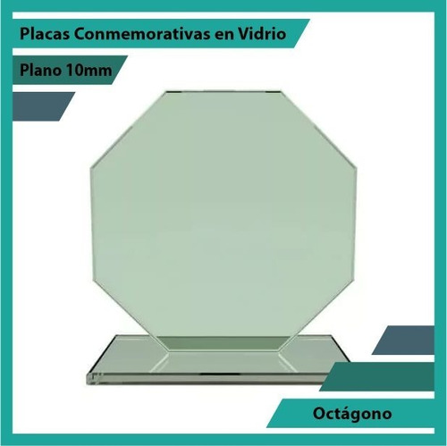 Placa De Vidrio Referencia Octágono Pulido Plano 10mm