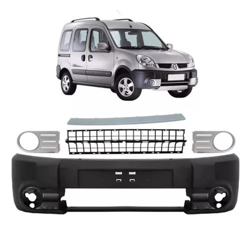 Trompa Renault Kangoo 2008 A 2014 Para Faros Gris 5 Piezas