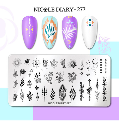 Placa De Stamping 277 Nicole Diary