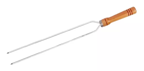 Espeto Alumínio Simples Para Churrasco 80cm Mor