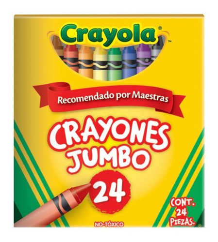 Crayones Triangulares Jumbo Crayola Con 24 Piezas Full