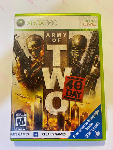 Army Of Two 40 Day Xbox 360