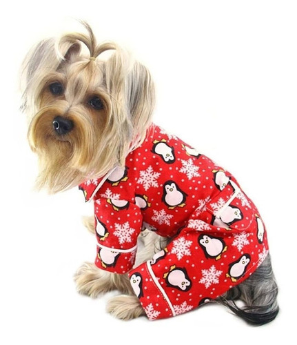 Klippo Dog / Puppy Penguins & Snowflake Flannel Pijamas / Bo