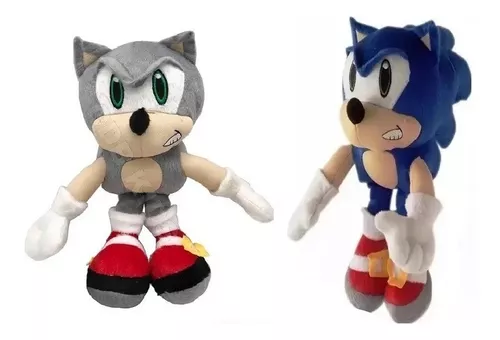 Boneco Pelúcia Sonic Grande 36 Cm Antialérgico