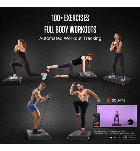 Squatz Pluto Board Smart Home Gym Versión I 100 Libras