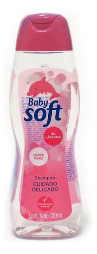 Shampoo Baby Soft Babysoft Cuidado Delicado Rosado X 800 Ml