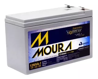 Batería Recargable Sellada 12v 7ah Moura 12mva-7 Ups Alarmas