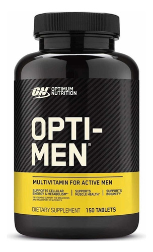 Suplemento em comprimidos Optimum Nutrition  Opti-Men vitaminas Opti-Men em pote de 150g 150 un