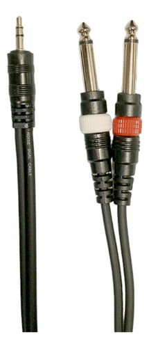 Cable 3.5 A 2 Plug 1/4 Mono 3 Mts
