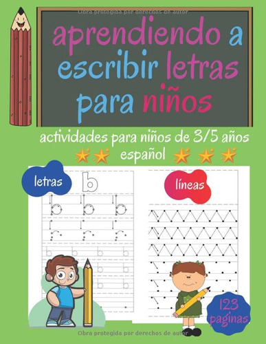 Libro Para/aprende A Escribir. Niños De 3 A 5 Años, En Españ