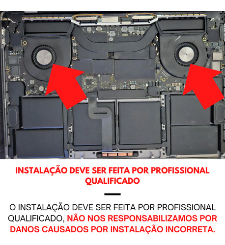 Cooler Para Macbook Pro A2141 16'' Com Touch Bar Dois Lados