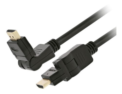 Cable Hdmi Giratorio 1,80mts Macho/macho Xtech Xtc-606 Negro