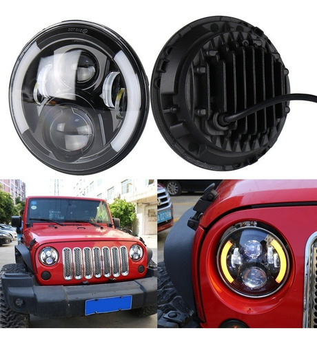 ¡ 7 Pulgadas Led Faro Faro De La Motocicleta Faro Fuera