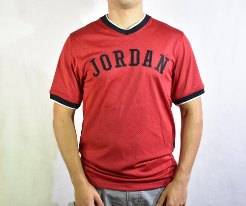 Camiseta Remera Basketball Baloncesto Jordan Air Roja 
