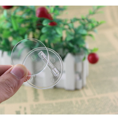 Botón Transparente Con Acrílico, 36 Unidades