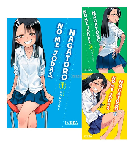 Imagen 1 de 7 de Manga No Me Jodas Nagatoro 3 Tomos Elige Tu Tomo Nanashi Sk