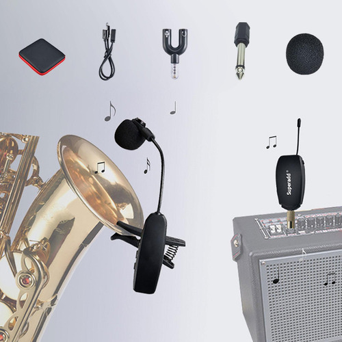 Para Sistema De Micrófono Inalámbrico Micrófono De Saxofón /