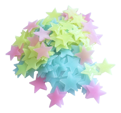 Pegatinas De Pared Con Estrellas 3d Que Brillan En La Oscuri
