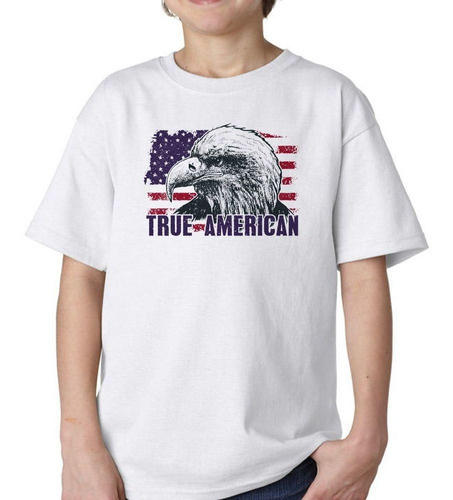 Remera De Niño True American Aguila Americano De Verdad