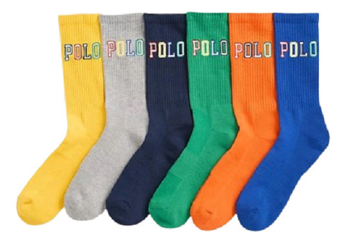 Medias Pack 6 Polo Ralph Lauren Sock Importadas