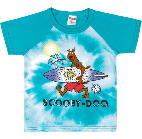 Camiseta Manga Curta Raglan Scooby Doo Marlan G4203 Tm 1 2 3