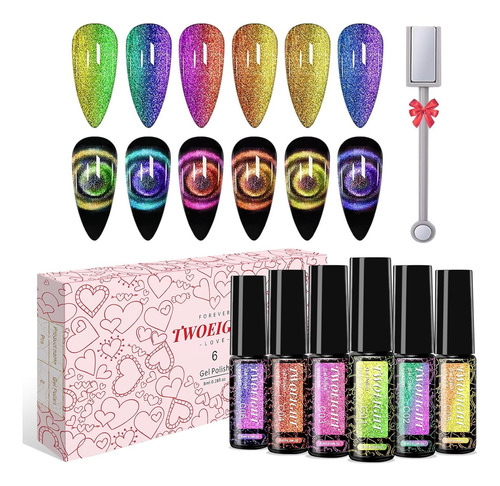 Esmalte De Uñas De Gel De Ojo De Gato, Juego De Esmalte De G