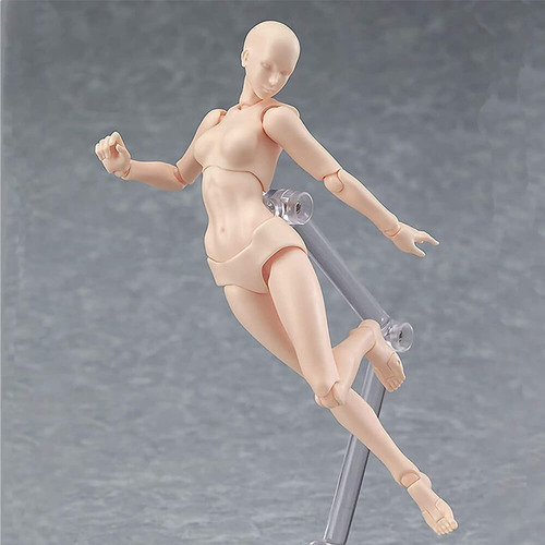 2 Maniqui Para Dibujo Anatómico Figura Articulada Masculino