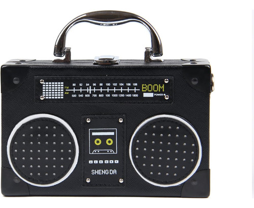 Kuang! Bolso De Mano Retro Con Forma De Radio Para Mujer, Bo