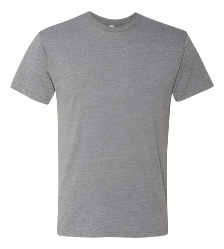 Polera Algodon Hombre Cuello Redondo Negra