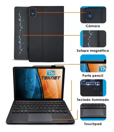 Funda Teclado Touchpad Para Lenovo M10 Fhd Plus 10.3 2ª Gen