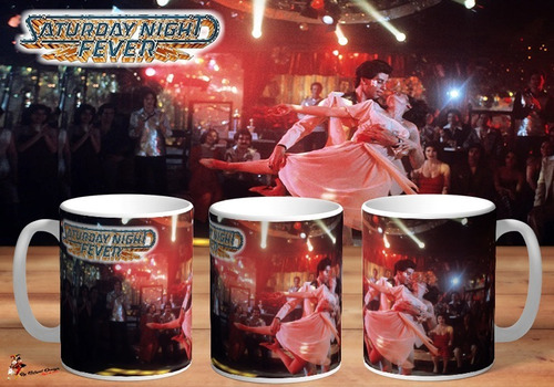 Taza Fiebre De Sabado Por La Noche Travolta Retro Hd Art 02