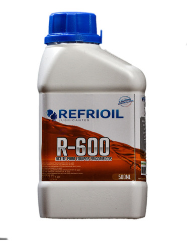 Aceite Para Equipo Frigorificos R600 Refrigeracion 1/2 L
