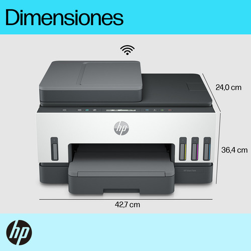 Impresora Multifunción A Color Hp Smart Tank 750 Tinta Continua Con Wifi