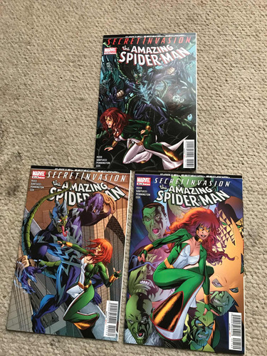 The Amazing Spiderman Secret Invasion 1 Al 3 Completo Comic