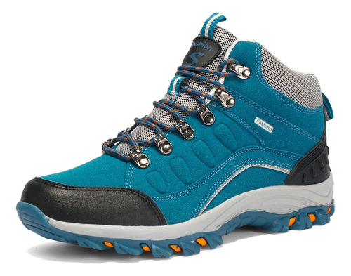 Zapatos De Trekking Altos Con Forro Polar Sin Marca Para Par