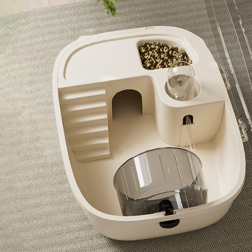 Hábitat De Jaula De Hámster Ejercicio Portátil De Beige
