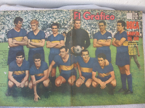 Antigua Revista El Gráfico -boca Campeón 1965