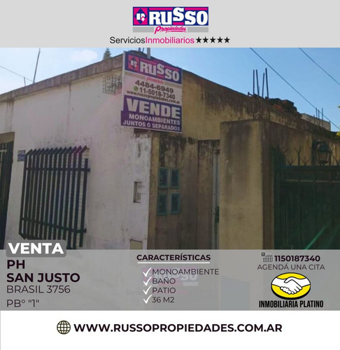 Venta Ph Mono Ambiente San Justo