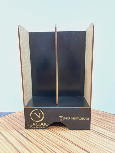 4 Expositor Vertical 23x6x15 Doces Brownie Pintado C/ Logo