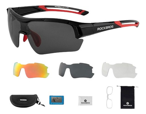 Gafas Rockbros Ciclismo Deportivas 3 Lentes Filtro Uv 400 