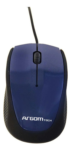 Mouse 3d Óptico Cable Usb Ms14 Argom Tech Azul