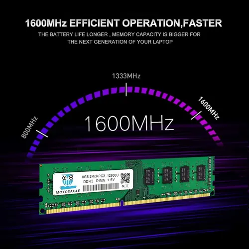 16gb (2x8gb) Pc3-12800u Ddr3-1600 Udimm 2rx8 Dimm Ram Ddr...