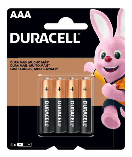 Imagem 5 de 7 de Pilha Aaa Duracell 64 Unidades Alcalina Cartelas C/16