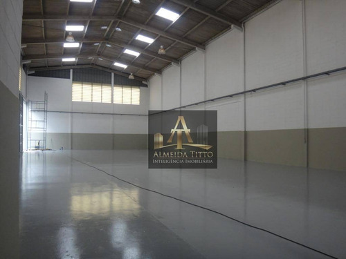 Excelente Galpão Para Locação Em Barueri, Com 675 M² De Área Construída - Confira! - Ga0371