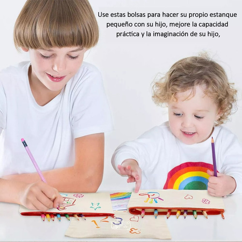 (30 Unid)estuche Cosmetiquero Lona 20x14cm Para Sublimar