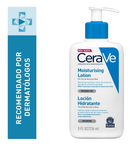 Loción Hidratante Para Rostro Y Cuerpo Cerave 236ml Seca